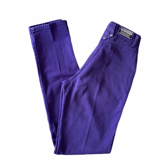 Vintage Denim - Vintage High Waist Purple Jeans